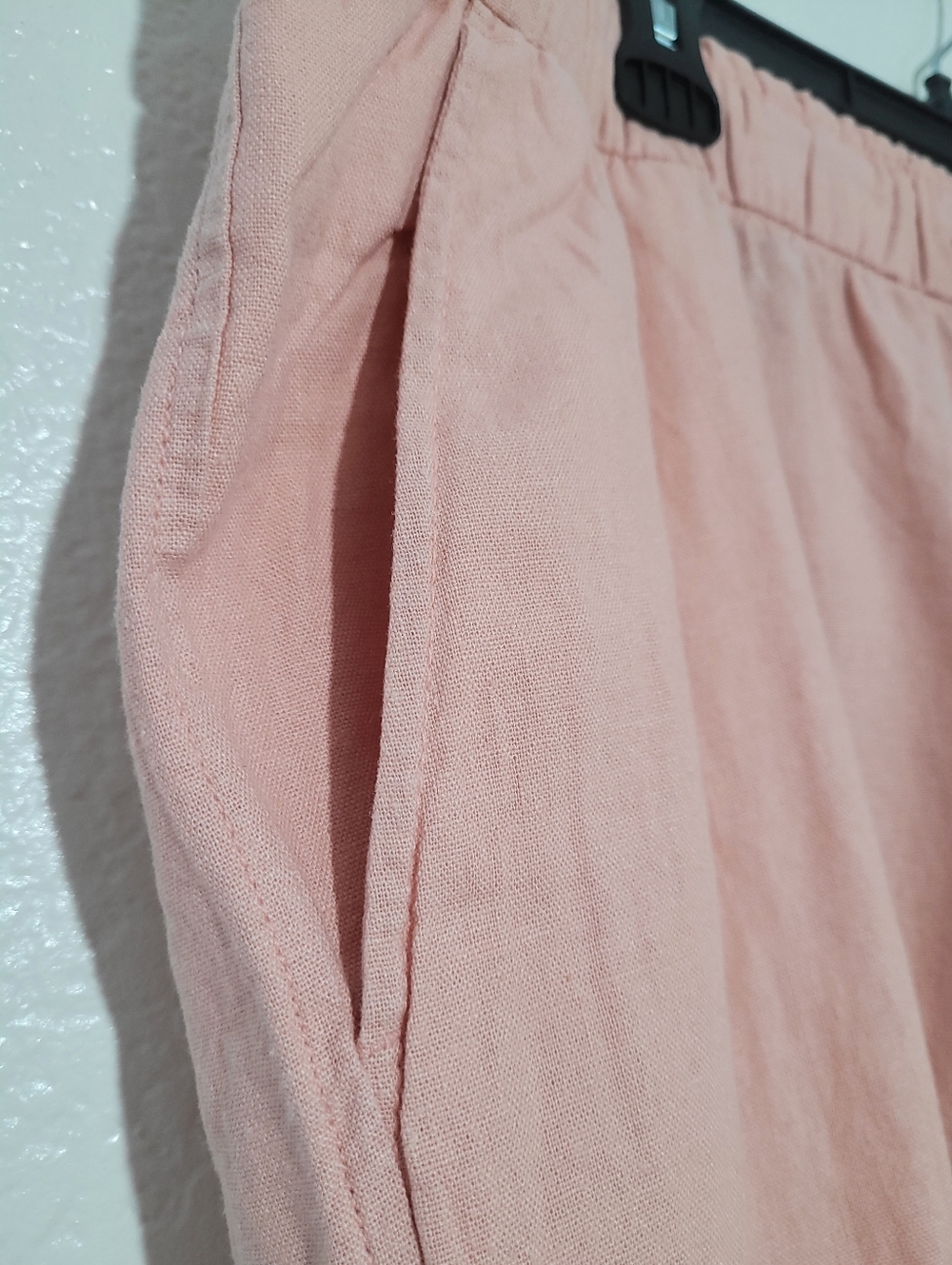 NWT Gap Mid Rise Linen Rayon Blend Blush Pink Cargo Pants Trousers Size XXL - Picture 4 of 11